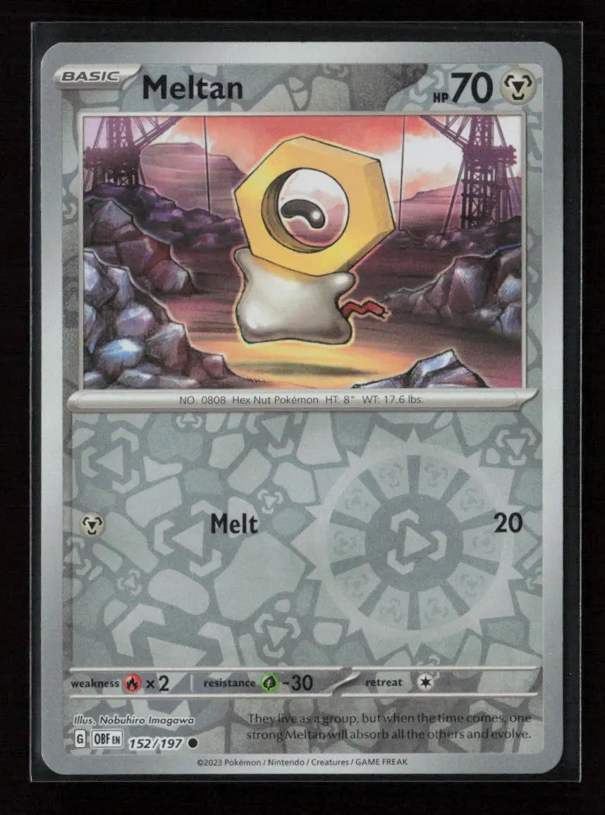 Meltan Common Sv03: Obsidian Flames 152/197 Nm 1