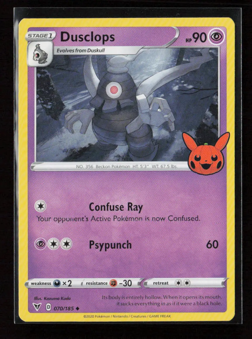 Dusclops Uncommon Swsh04: Vivid Voltage 070/185 Lp 1