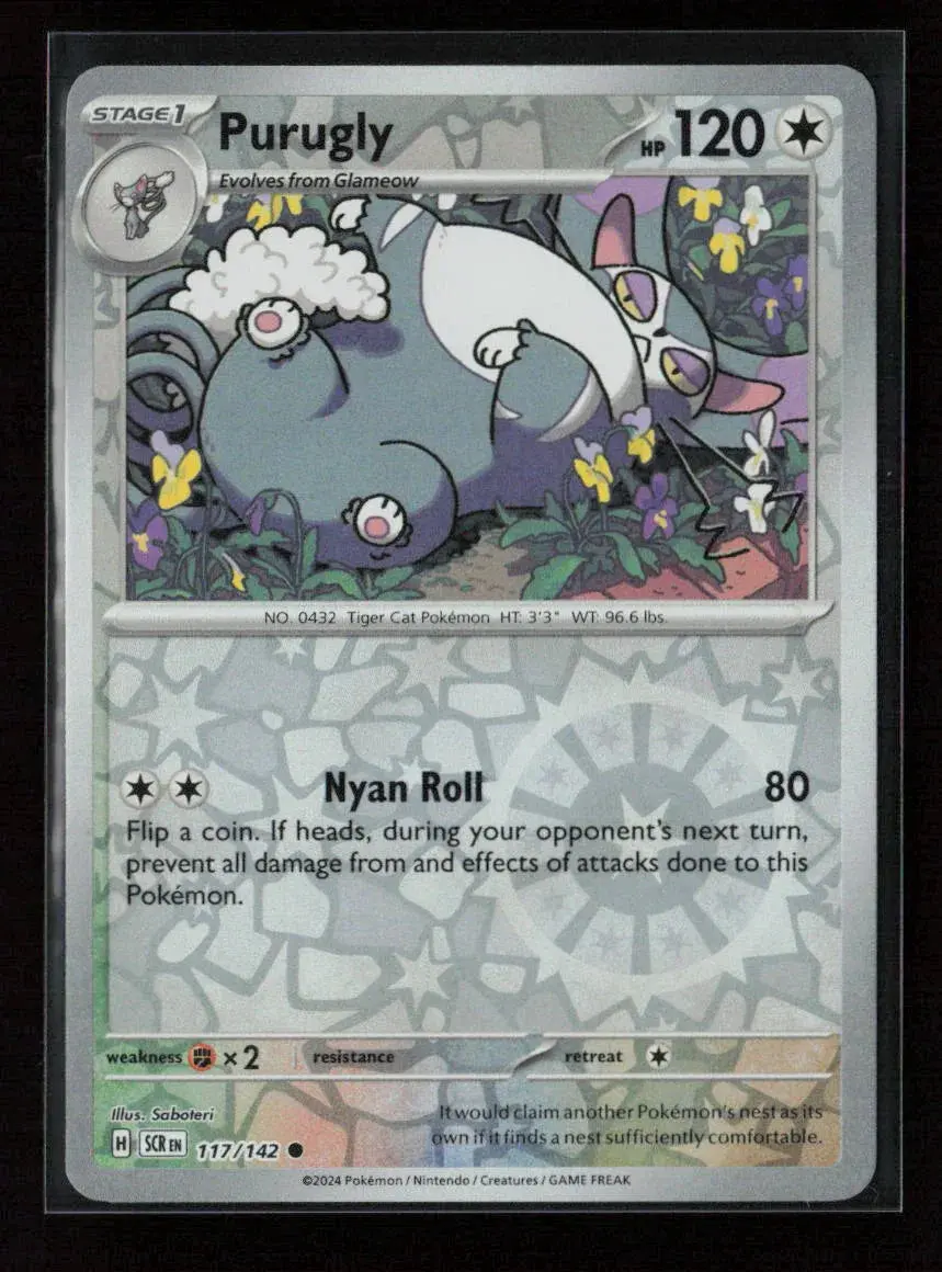 Purugly Common Sv07: Stellar Crown 117/142 Nm 1
