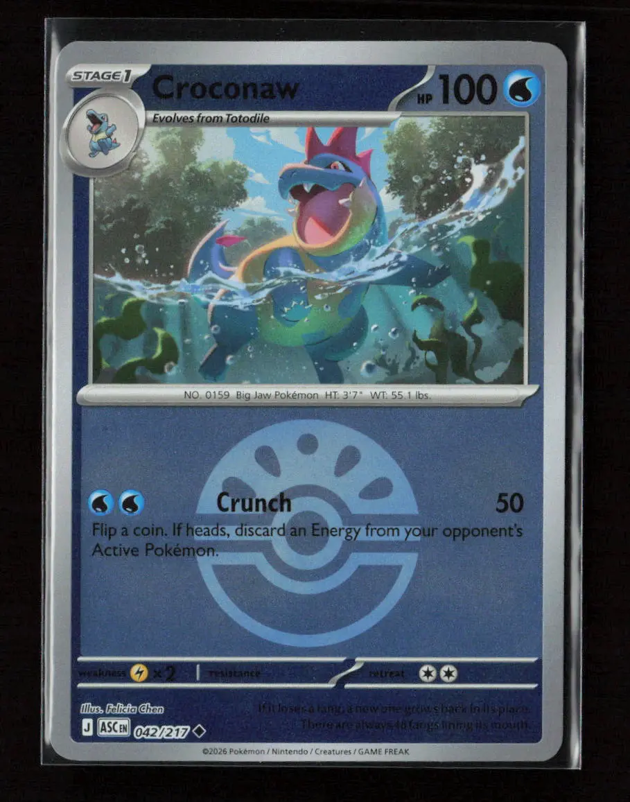 Croconaw Uncommon Me: Ascended Heroes 042/217 Nm 1