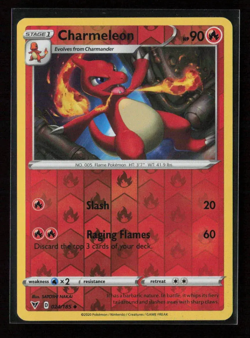 Charmeleon Uncommon Swsh04: Vivid Voltage 024/185 Nm 1