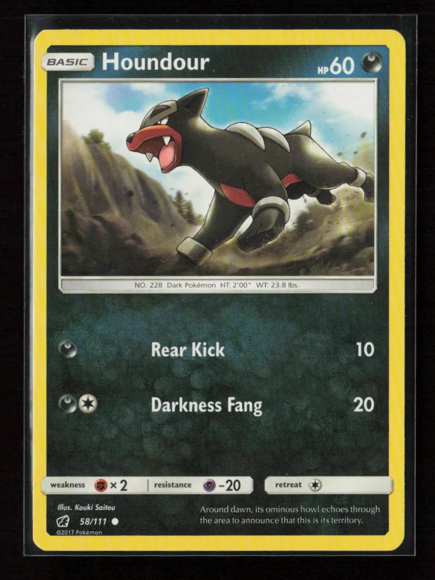 Houndour Common Sm - Crimson Invasion 58/111 Lp 1