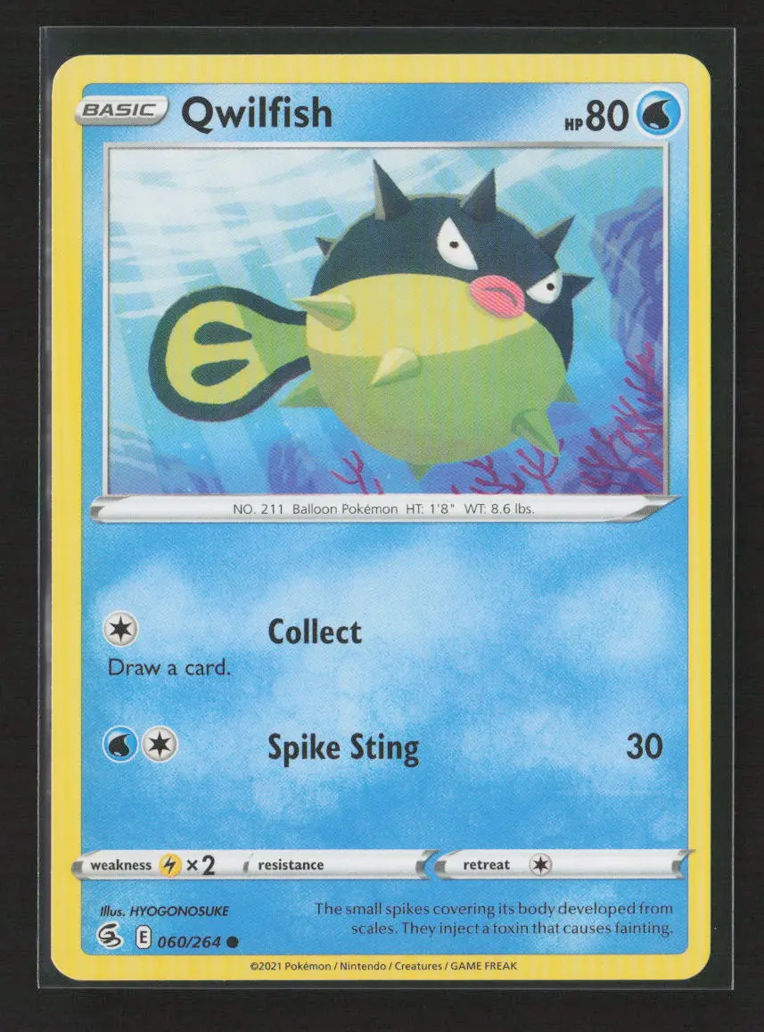 Qwilfish Common Swsh08: Fusion Strike 060/264 Nm 1