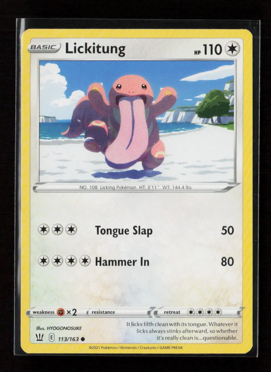 Lickitung Common Swsh05: Battle Styles 113/163 Lp 1
