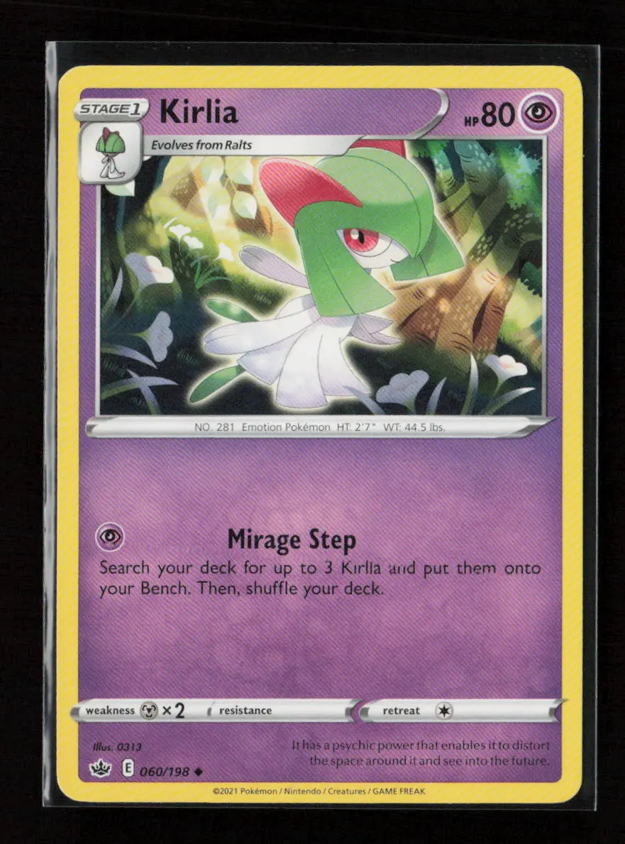 Kirlia Uncommon Swsh06: Chilling Reign 060/198 Lp 1