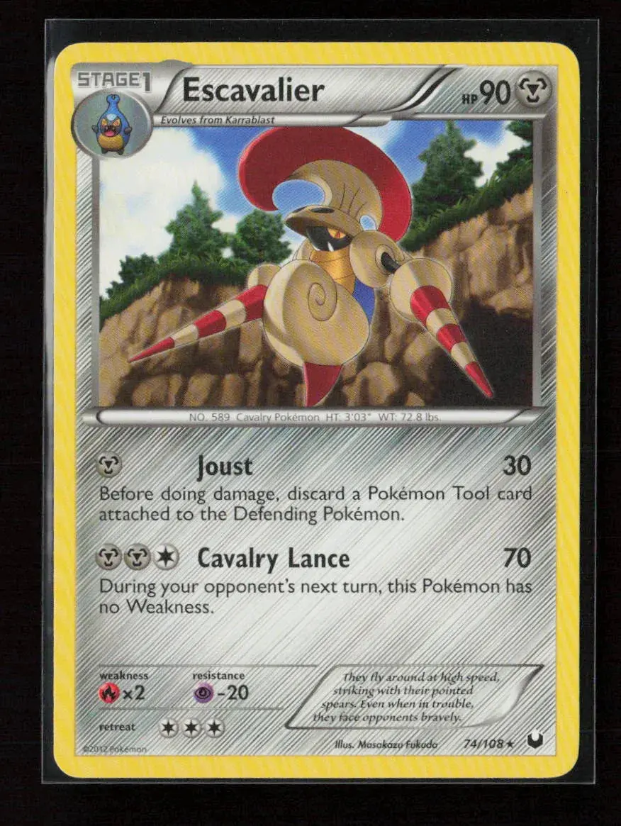 Escavalier Rare Dark Explorers 74/108 Lp 1