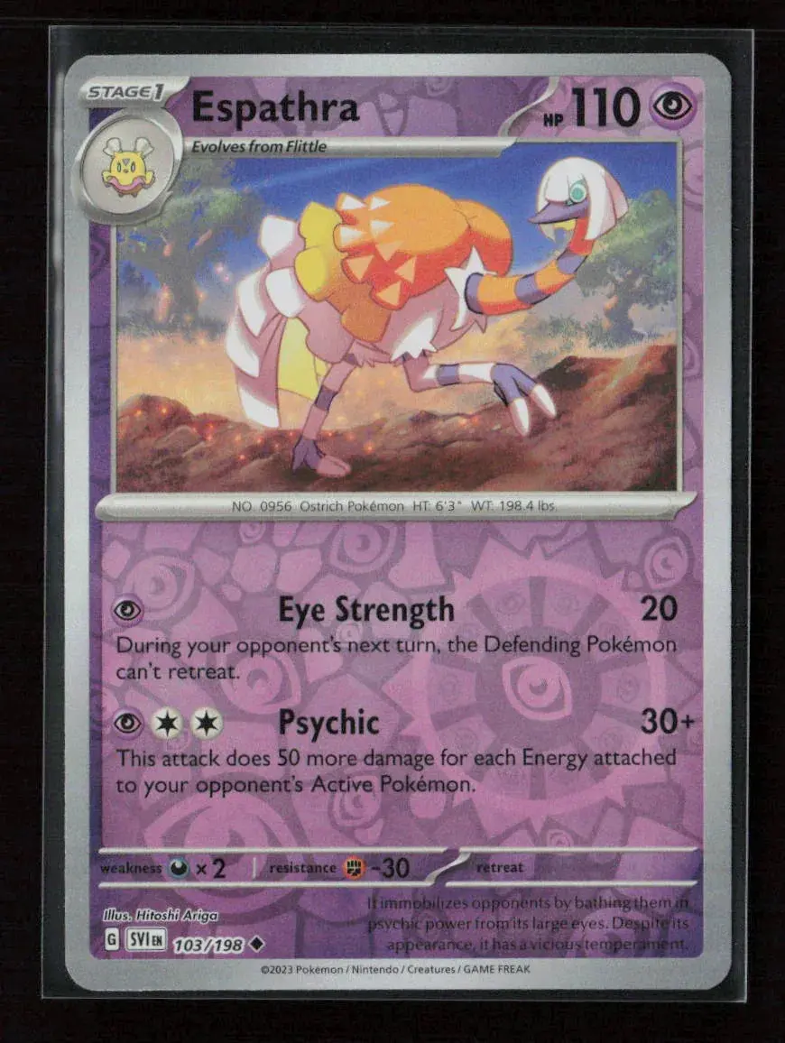 Espathra Uncommon Sv01: Scarlet & Violet Base Set 103/198 Nm 1