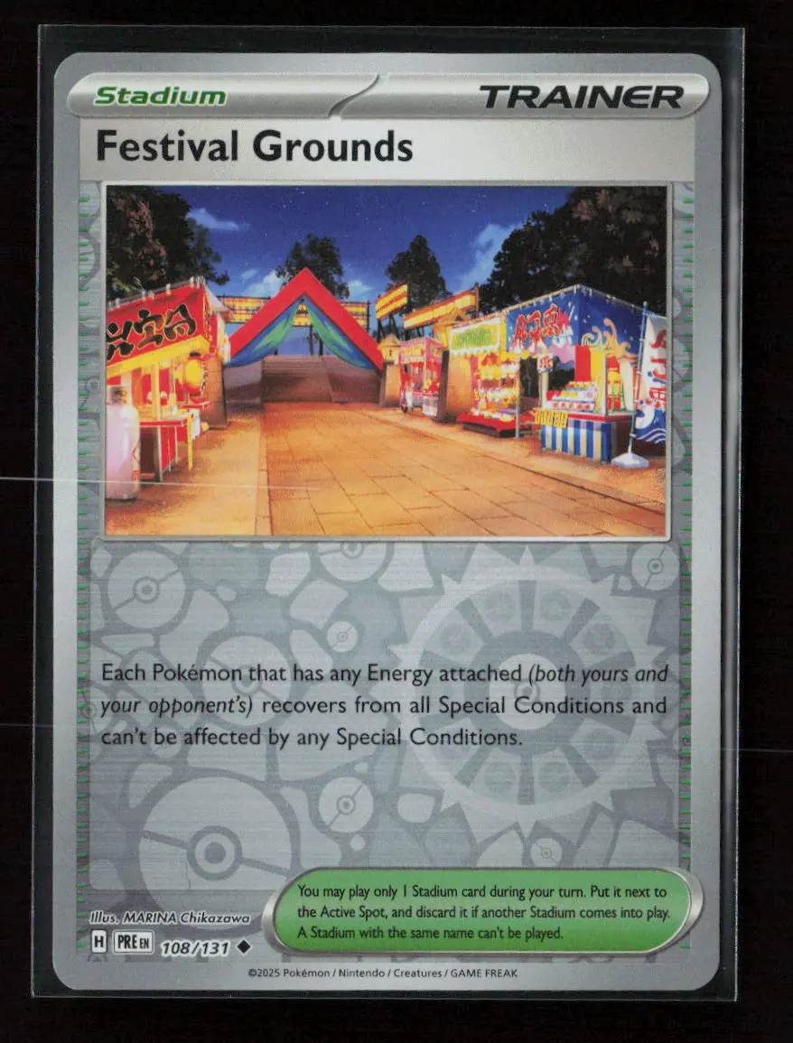 Festival Grounds Uncommon Sv: Prismatic Evolutions 108/131 Nm 1
