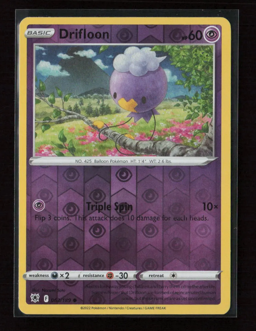 Drifloon Common Swsh10: Astral Radiance 063/189 Nm 1