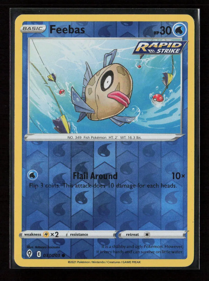 Feebas Common Swsh07: Evolving Skies 037/203 Lp 1