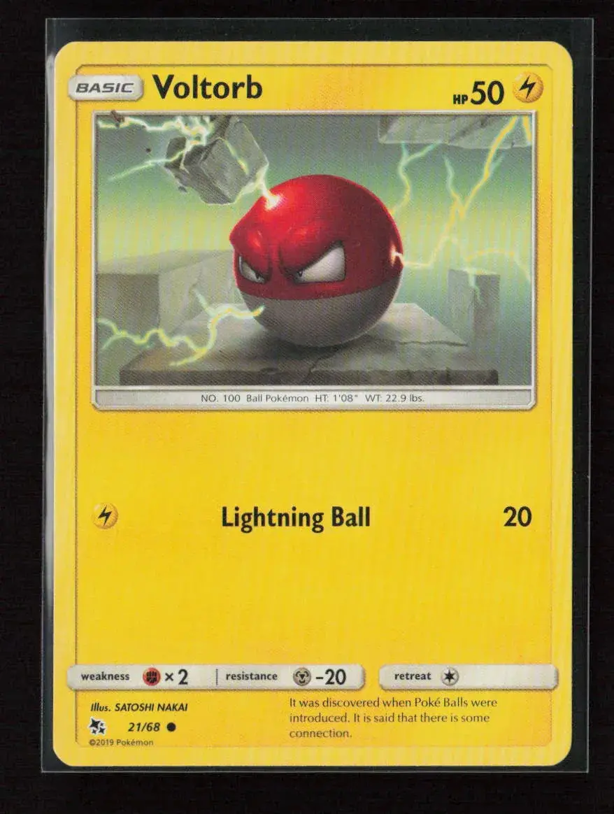 Voltorb Common Hidden Fates 21/68 Lp 1