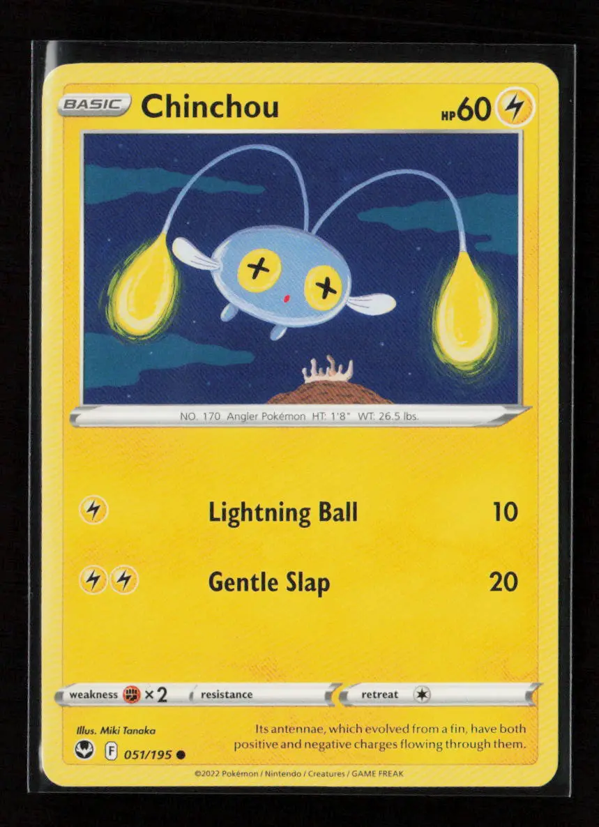 Chinchou Common Swsh12: Silver Tempest 051/195 Lp 1