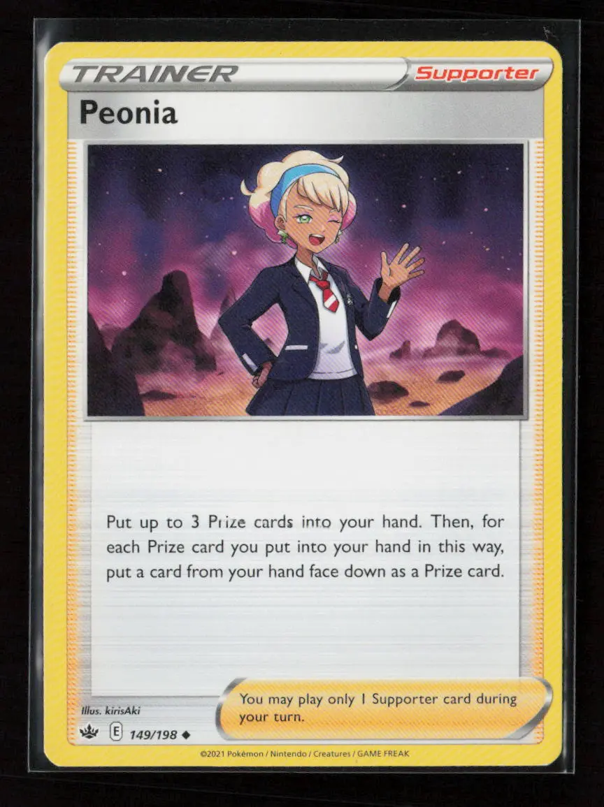 Peonia Uncommon Swsh06: Chilling Reign 149/198 Lp 1