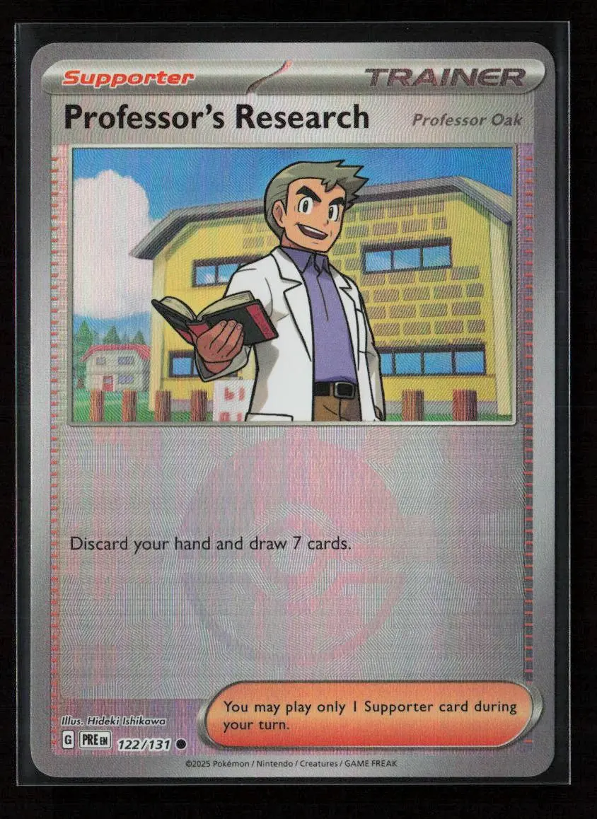 Professor's Research [Professor Oak] (Poke Ball Pattern) Common Sv: Prismatic Evolutions 122/131 Nm 1