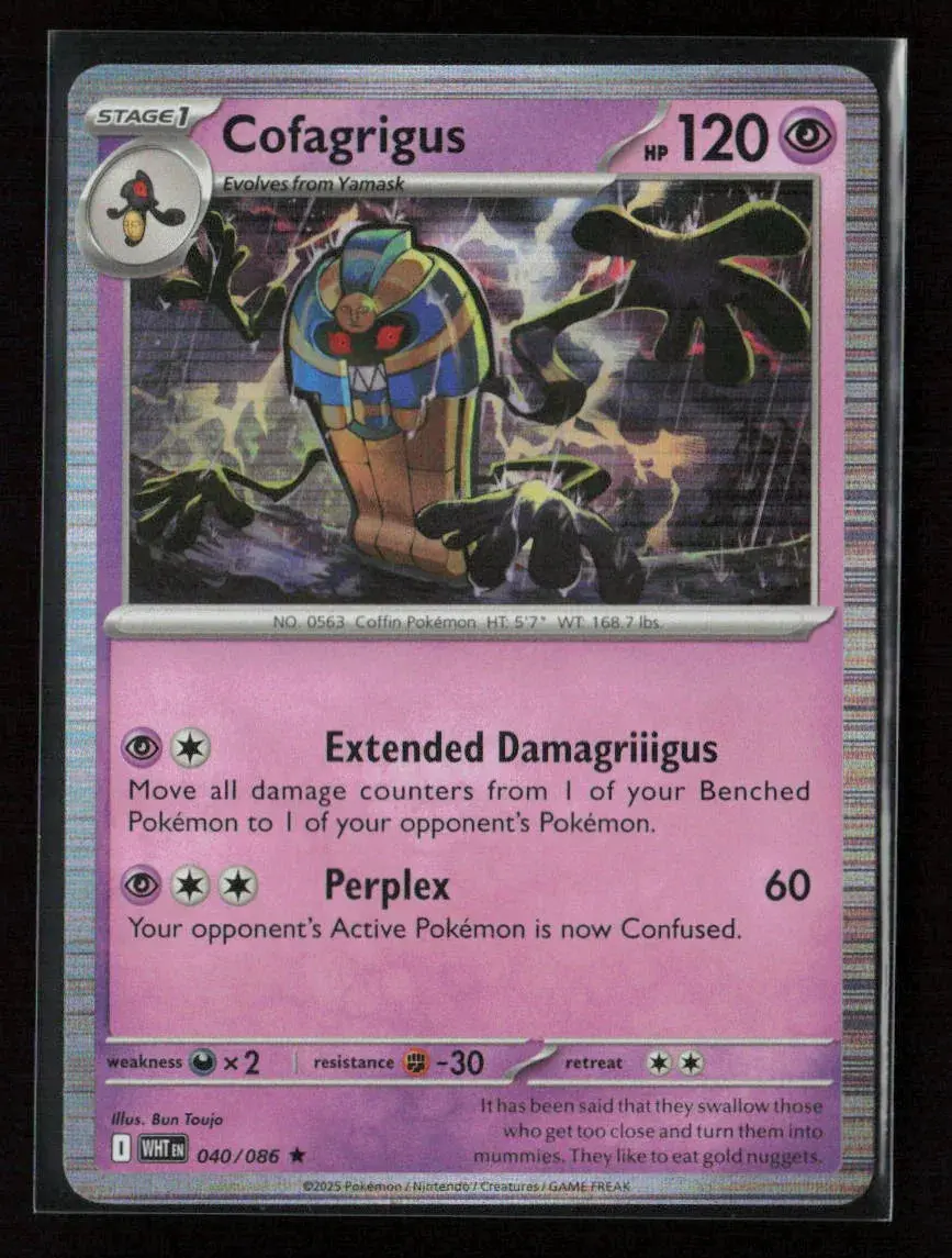 Cofagrigus Rare Sv: White Flare 040/086 Nm 1