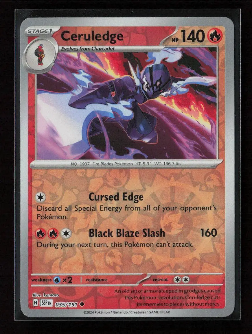 Ceruledge - Uncommon Sv08: Surging Sparks 035/191 Nm 1