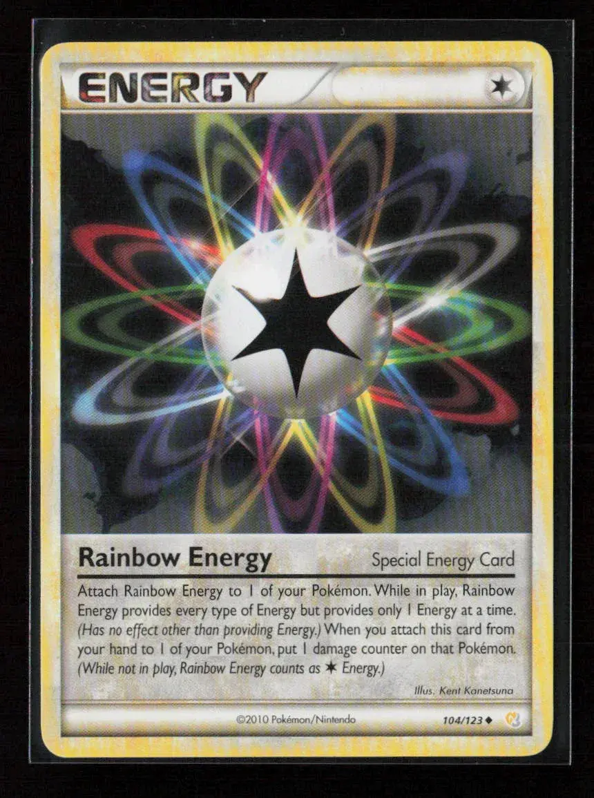 Rainbow Energy Uncommon Heartgold Soulsilver 104/123 Lp 1