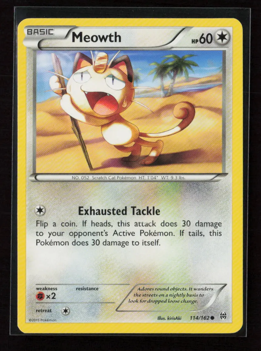 Meowth Common Xy - Breakthrough 114/162 Lp 1