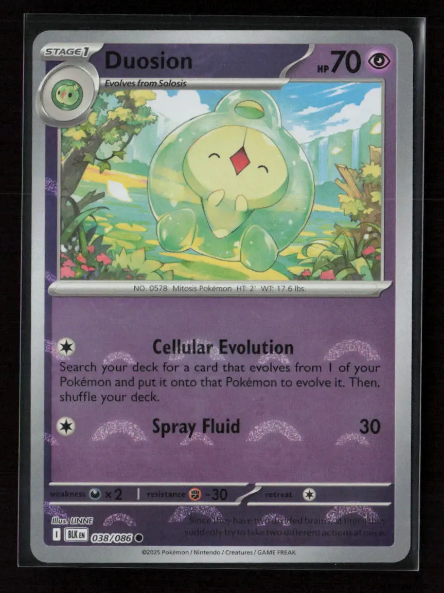Duosion (Poke Ball Pattern) Common Sv: Black Bolt 038/086 Nm 1