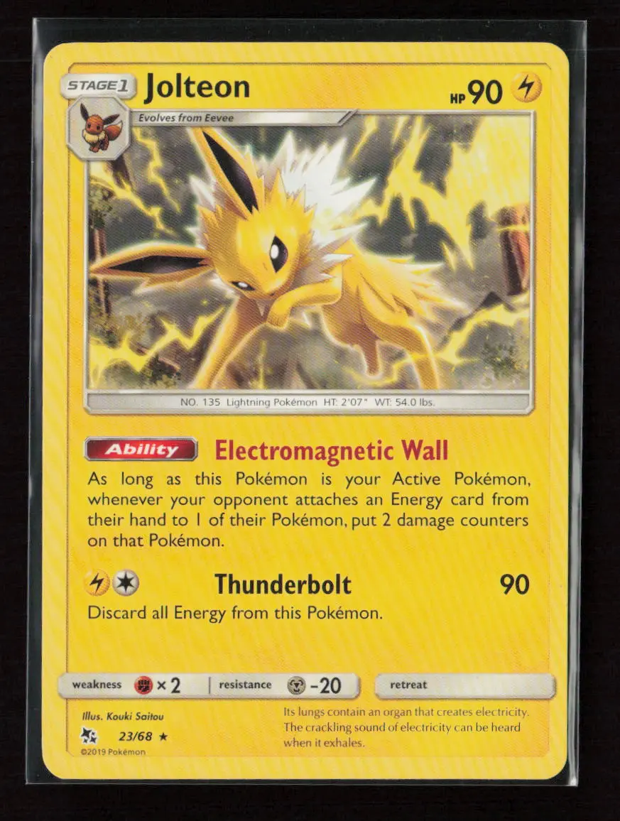 Jolteon Rare Hidden Fates 23/68 Lp 1