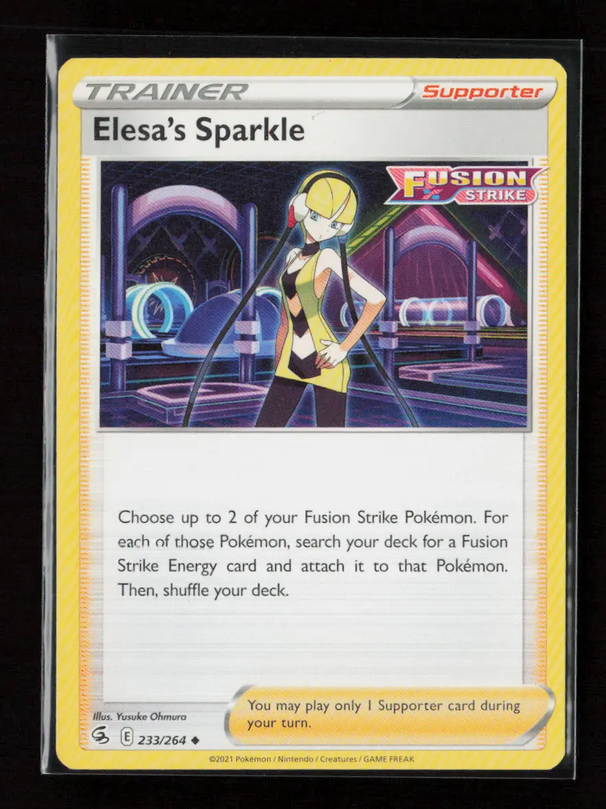 Elesa's Sparkle Uncommon Swsh08: Fusion Strike 233/264 Lp 1