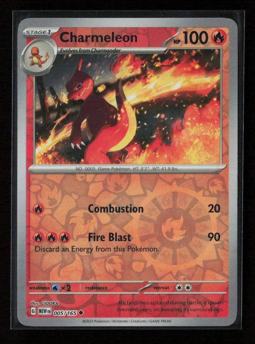 Charmeleon - Uncommon Sv: Scarlet & Violet 151 005/165 Nm 1