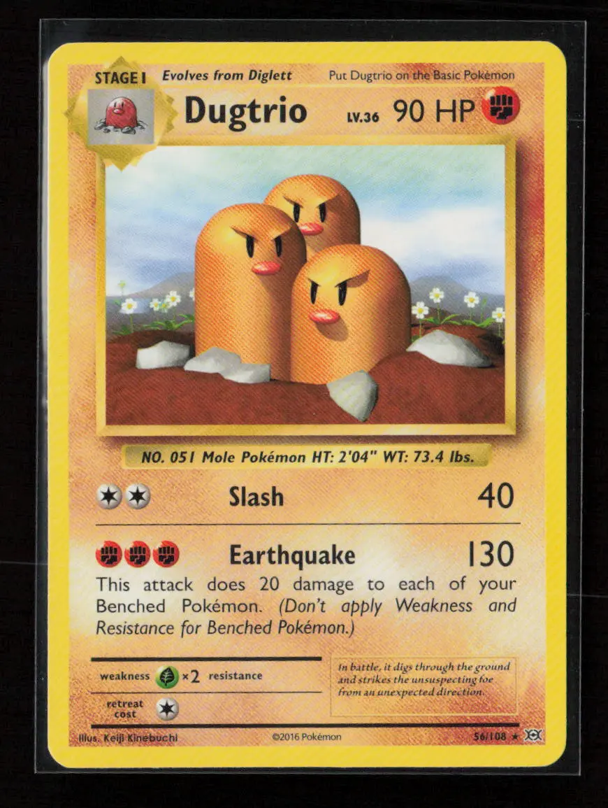 Dugtrio Rare Xy - Evolutions 56/108 Lp 1