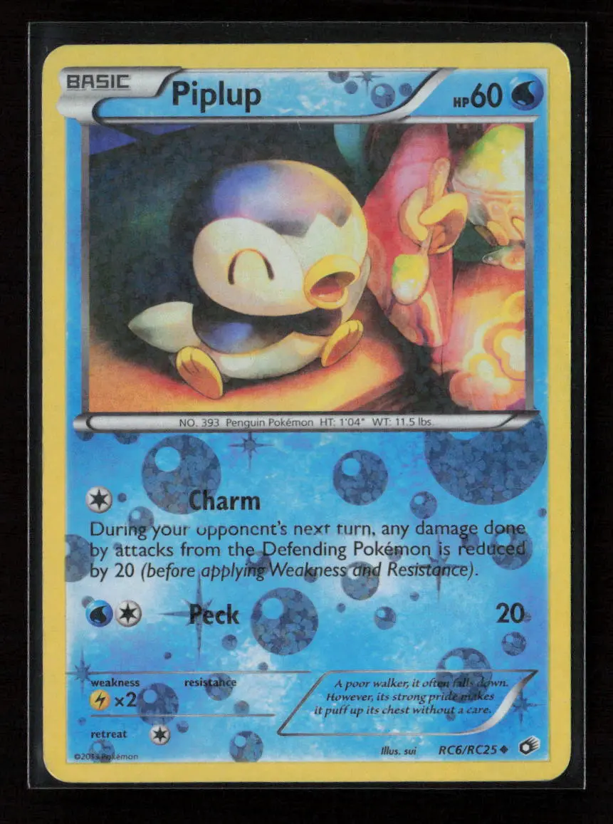 Piplup Uncommon Legendary Treasures: Radiant Collection Rc6/Rc25 Lp 1