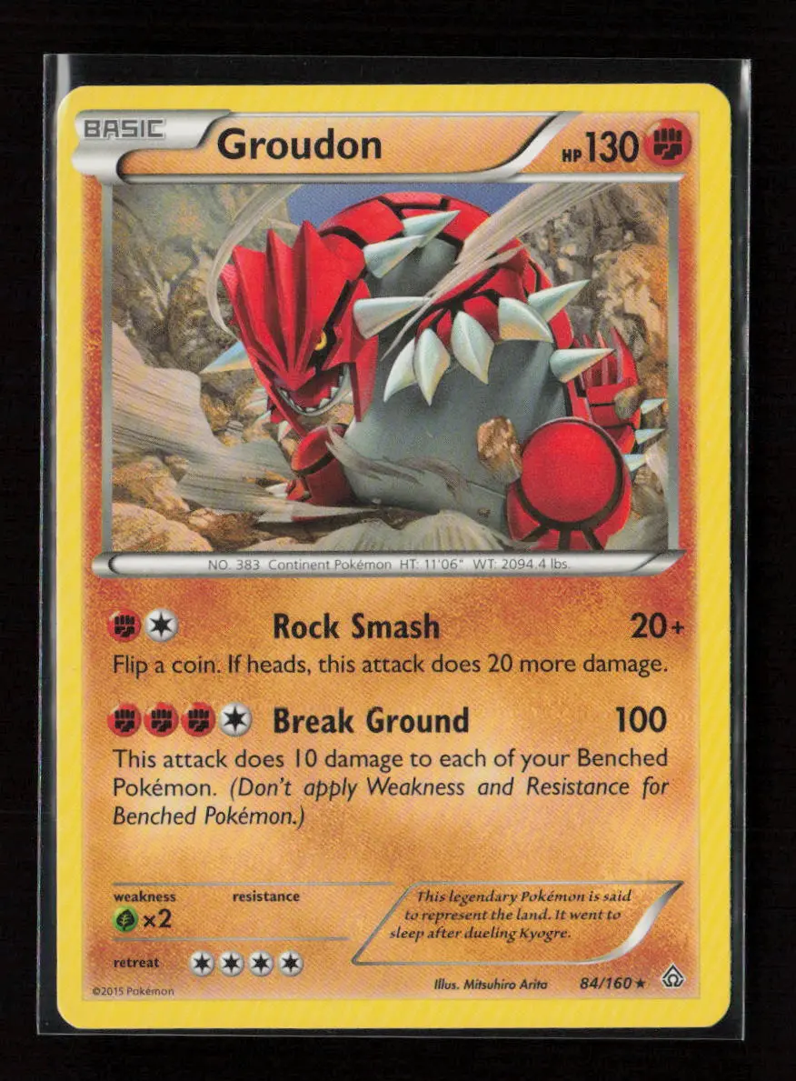 Groudon Rare Xy - Primal Clash 84/160 Lp 1