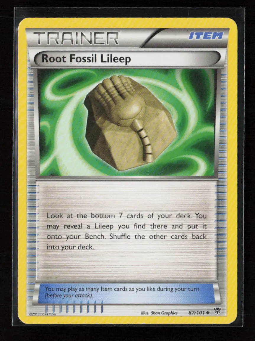 Root Fossil Lileep Uncommon Plasma Blast 87/101 Lp 1