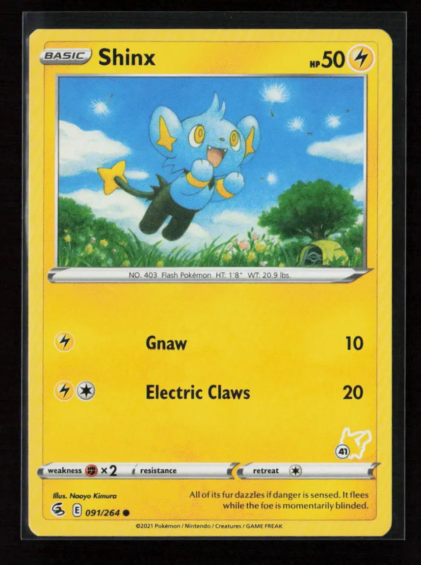 Shinx -  (#41 Pikachu Stamped) Promo Battle Academy 2022 091/264 Lp 1