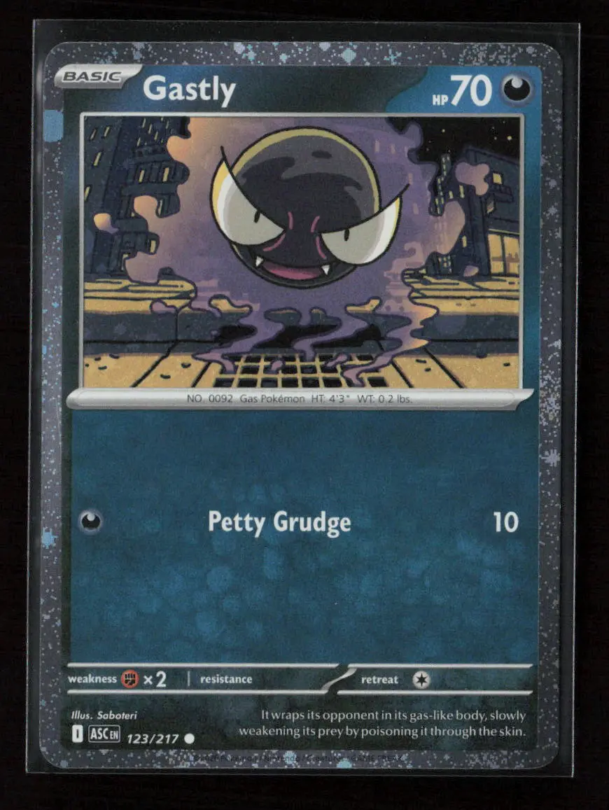 Gastly - (Cosmos Holo) Common Miscellaneous Cards & Products 123/217 Nm 1