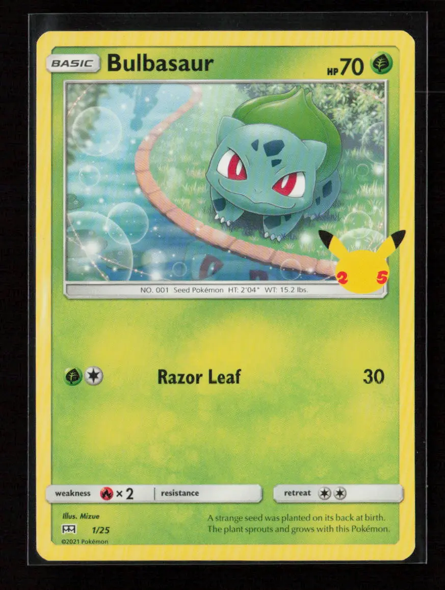 Bulbasaur - 1/25 Promo Mcdonald's 25Th Anniversary Promos 001/025 Nm 1