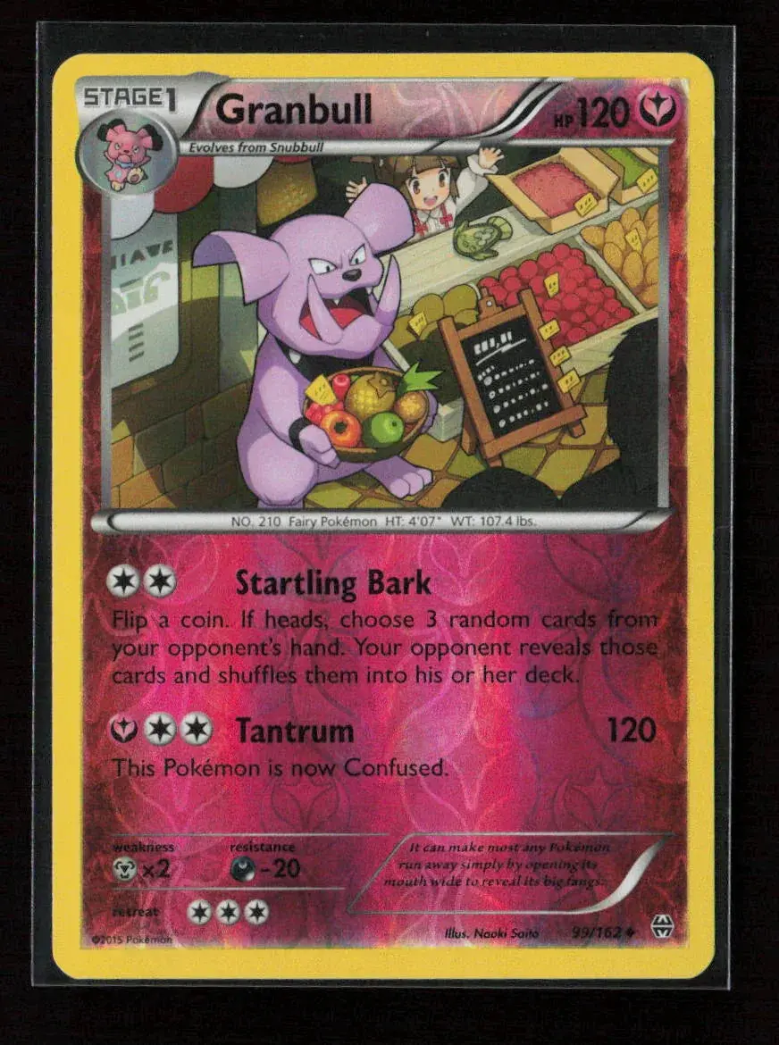Granbull Uncommon Xy - Breakthrough 99/162 Lp 1
