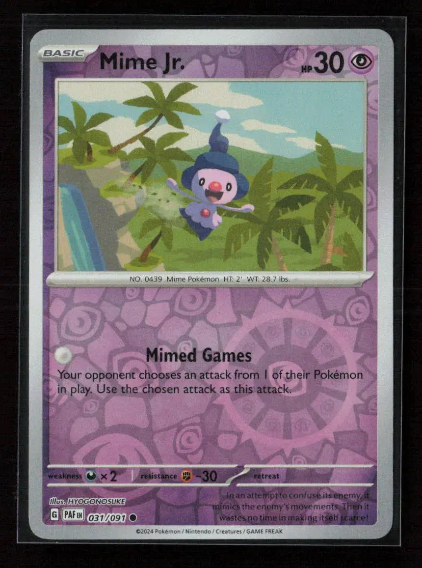 Mime Jr. - Common Sv: Paldean Fates 031/091 Nm 1