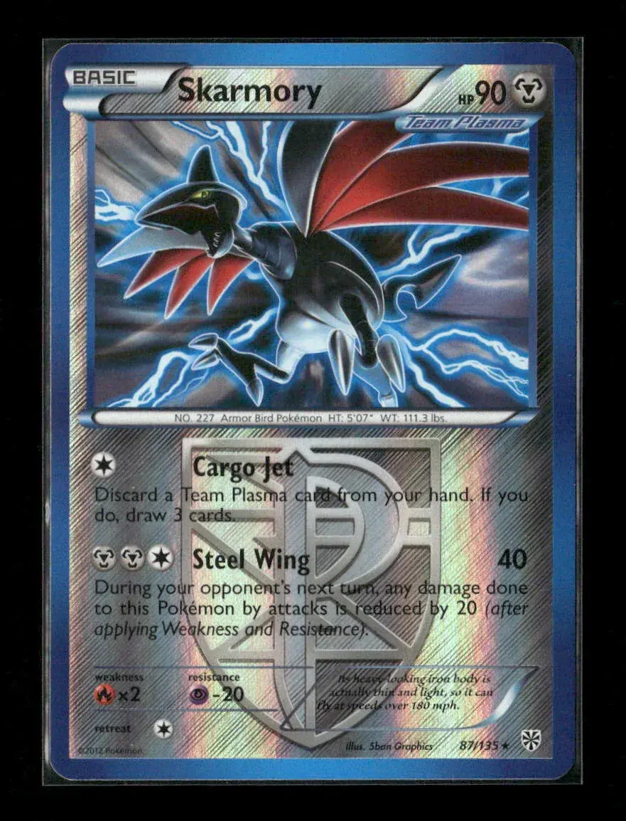 Skarmory (Team Plasma) Rare Plasma Storm 87/135 Lp 1