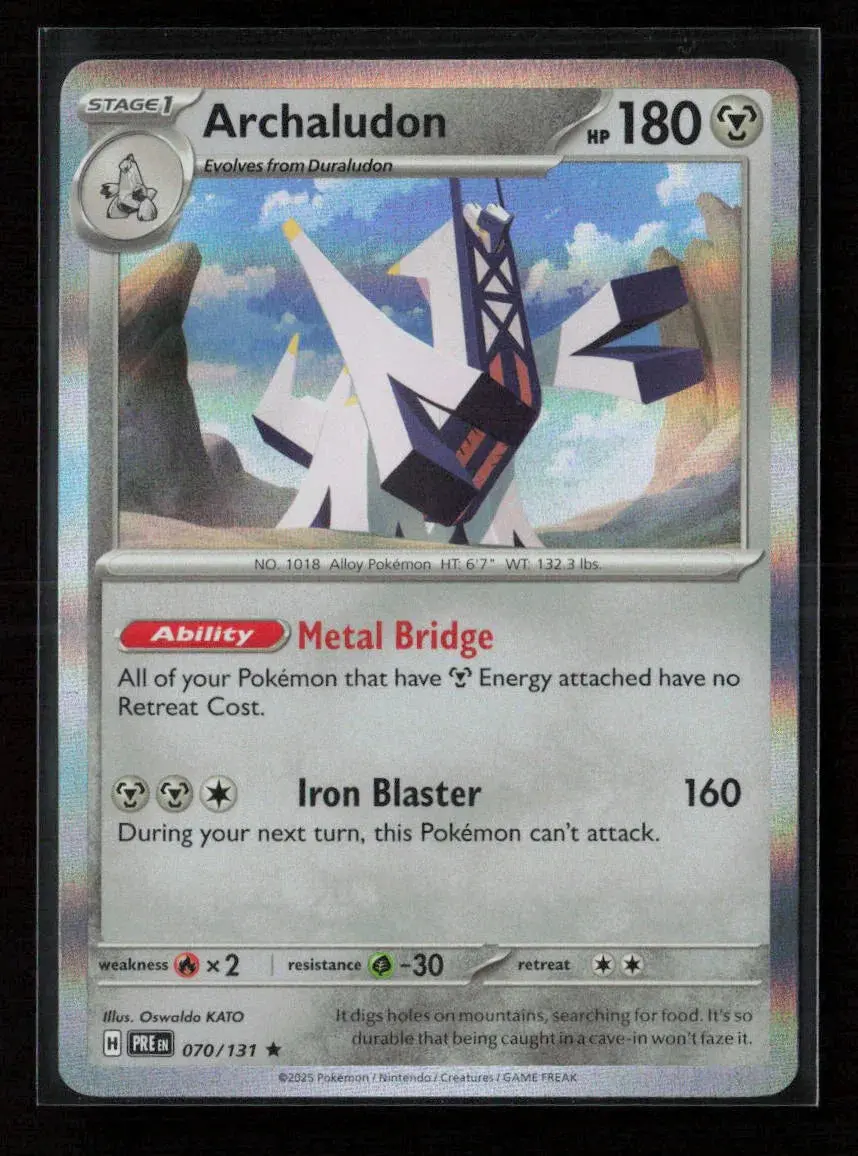 Archaludon Rare Sv: Prismatic Evolutions 070/131 Nm 1