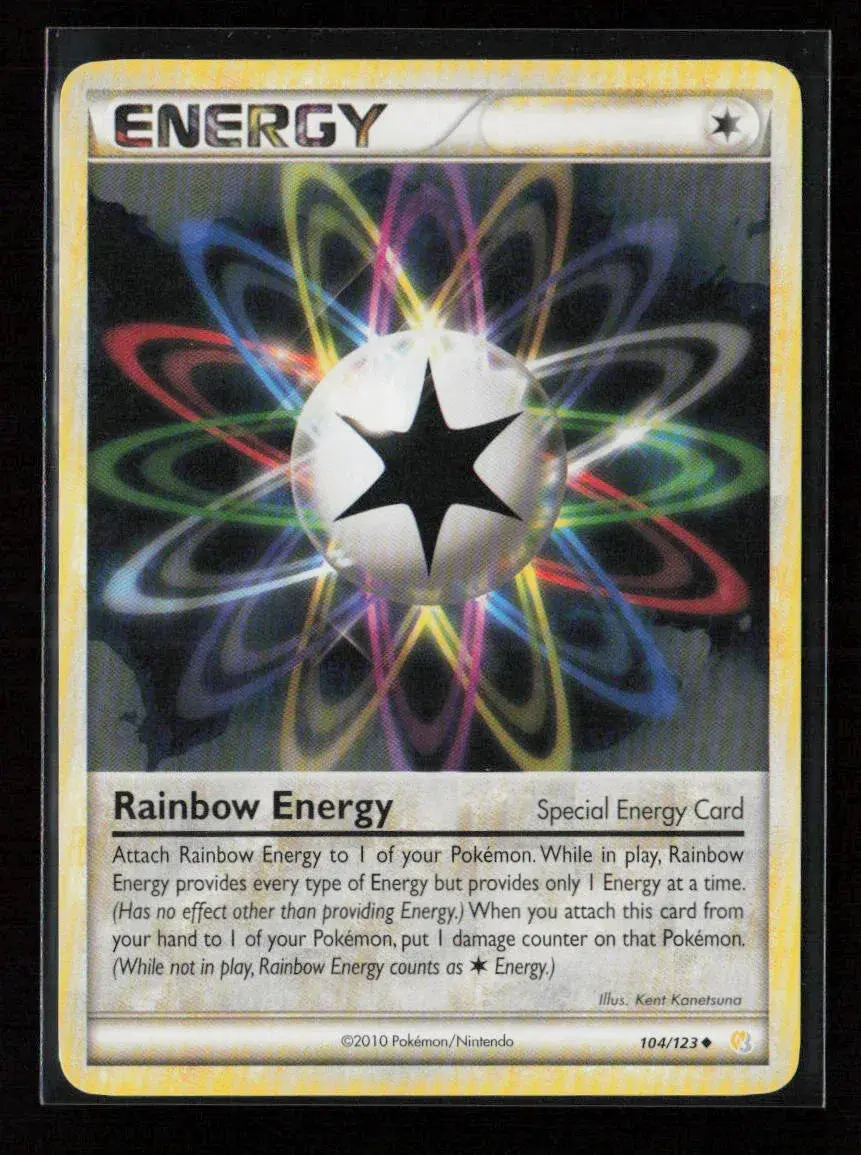Rainbow Energy Uncommon Heartgold Soulsilver 104/123 Lp 1