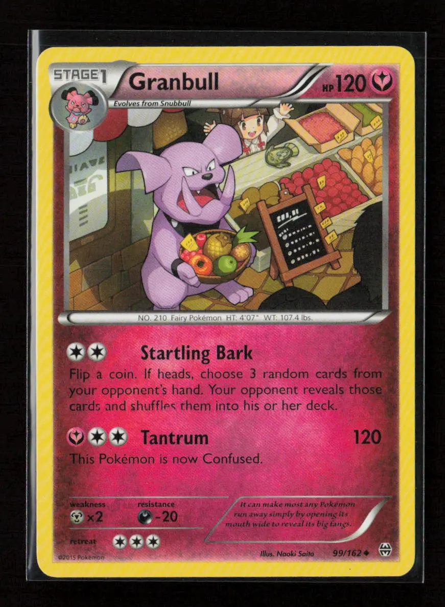 Granbull Uncommon Xy - Breakthrough 99/162 Lp 1
