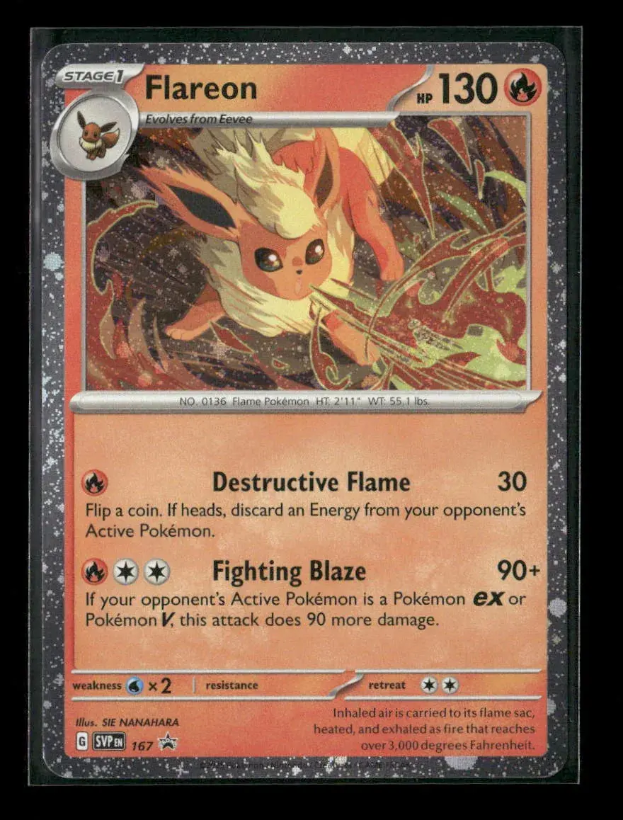 Flareon - (Cosmos Holo) Promo Sv: Scarlet & Violet Promo Cards 167 Nm 1