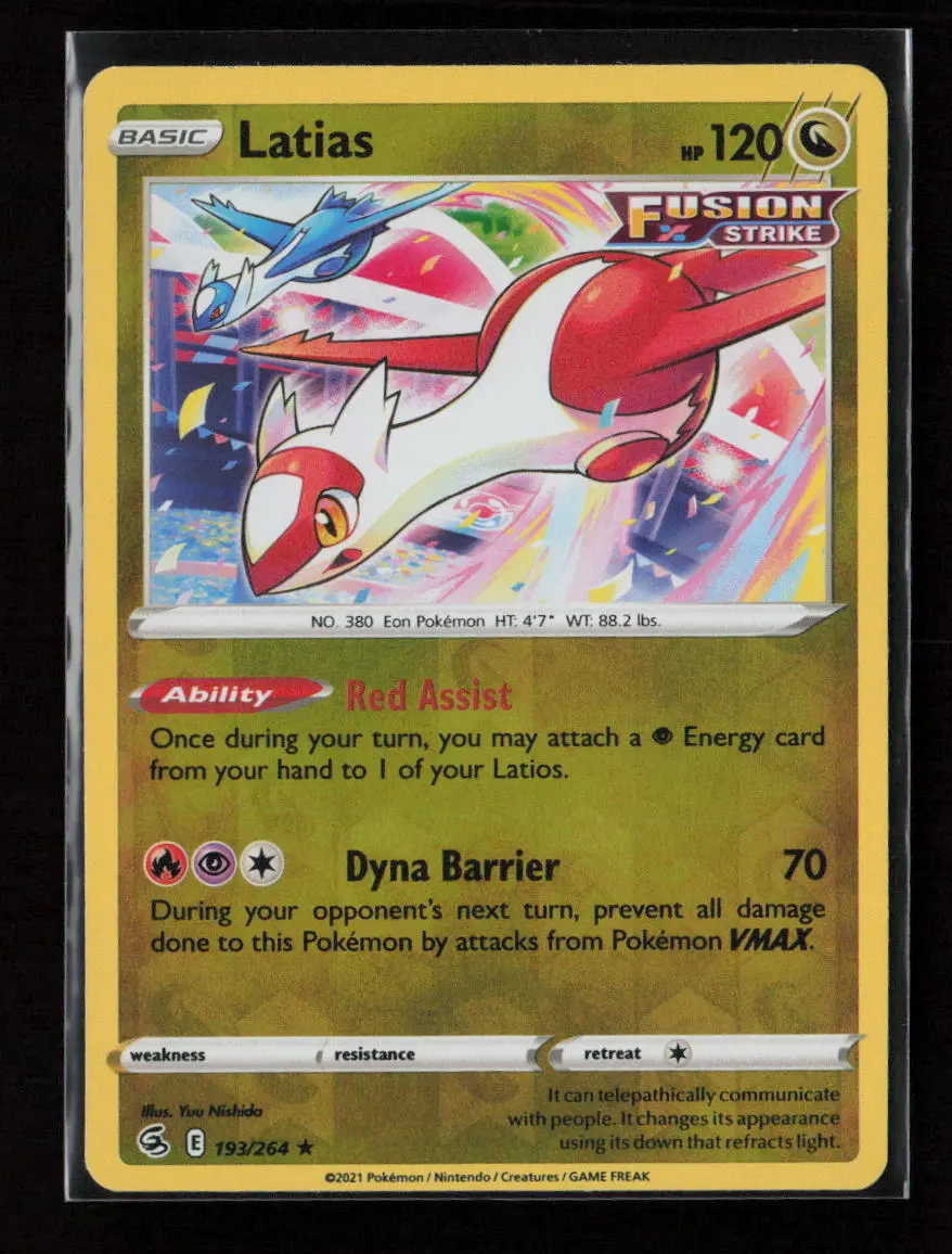 Latias Rare Swsh08: Fusion Strike 193/264 Nm 1