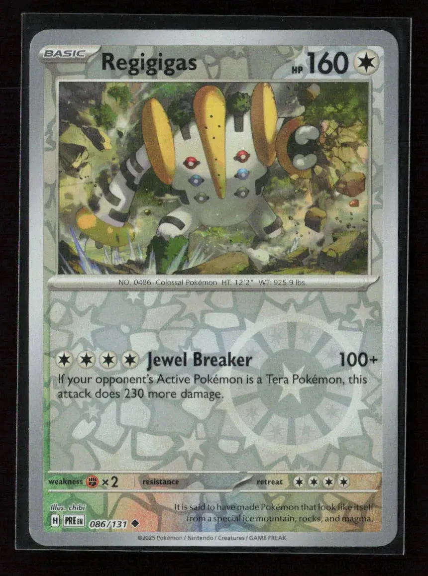 Regigigas Uncommon Sv: Prismatic Evolutions 086/131 Nm 1