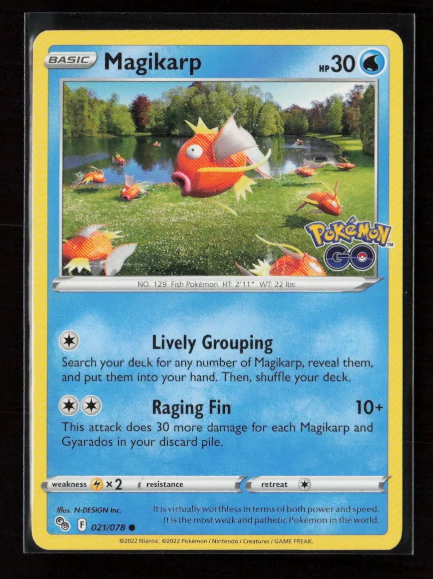 Magikarp Common Pokemon Go 021/078 Lp 1