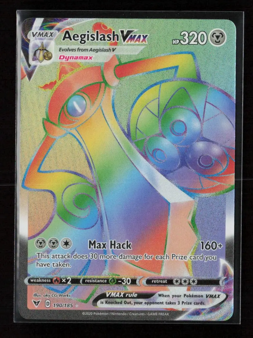 Aegislash Vmax (Secret) Secret Rare Swsh04: Vivid Voltage 190/185 Nm 1