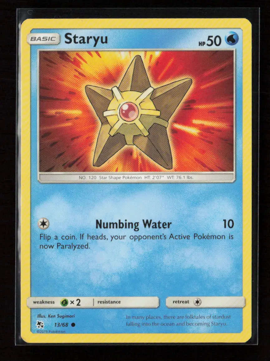 Staryu Common Hidden Fates 13/68 Lp 1