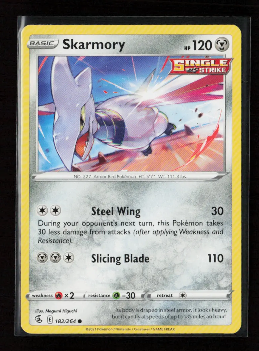 Skarmory Common Swsh08: Fusion Strike 182/264 Lp 1