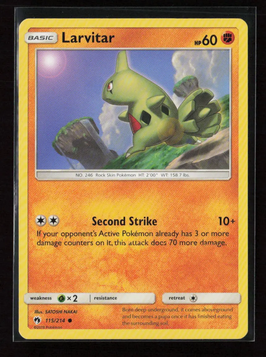 Larvitar (115) Common Sm - Lost Thunder 115/214 Lp 1