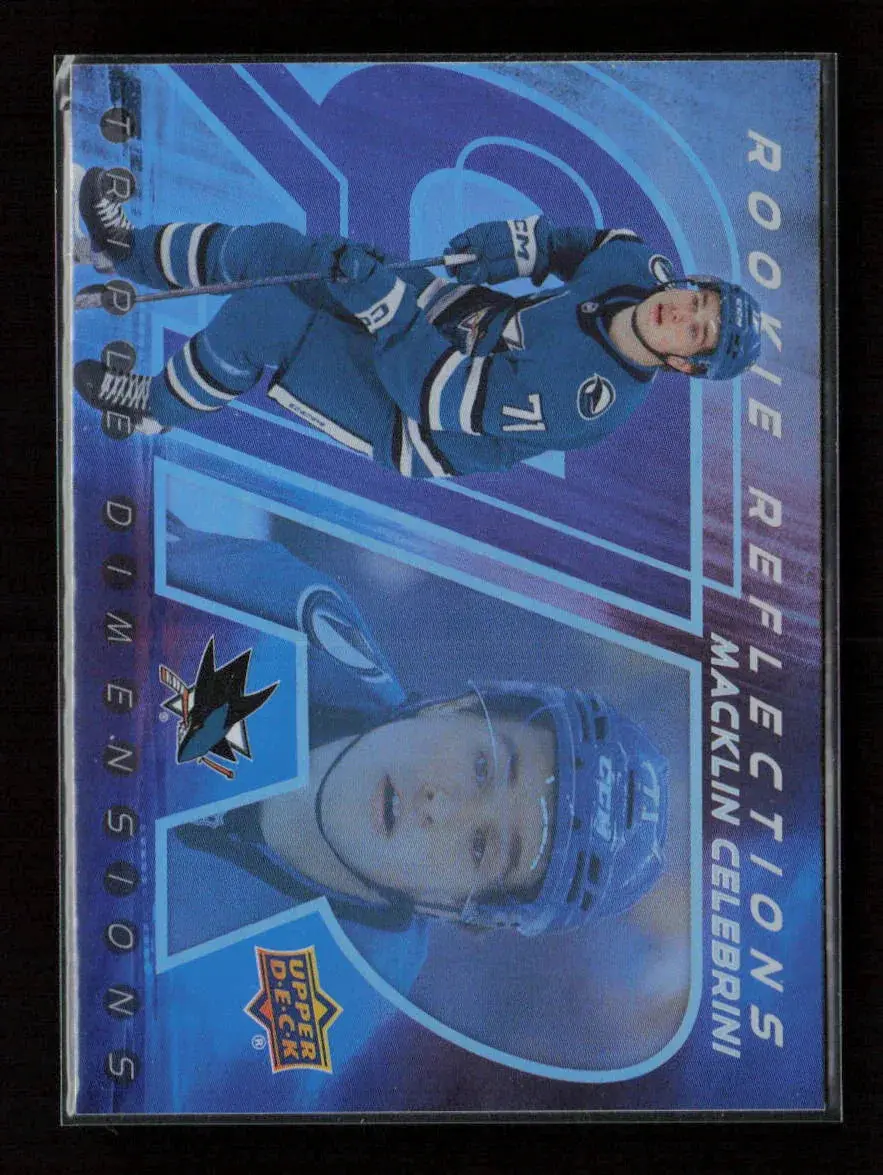 Macklin Celebrini 2024 Upper Deck Rookie Reflections Rr-24 Nm 1