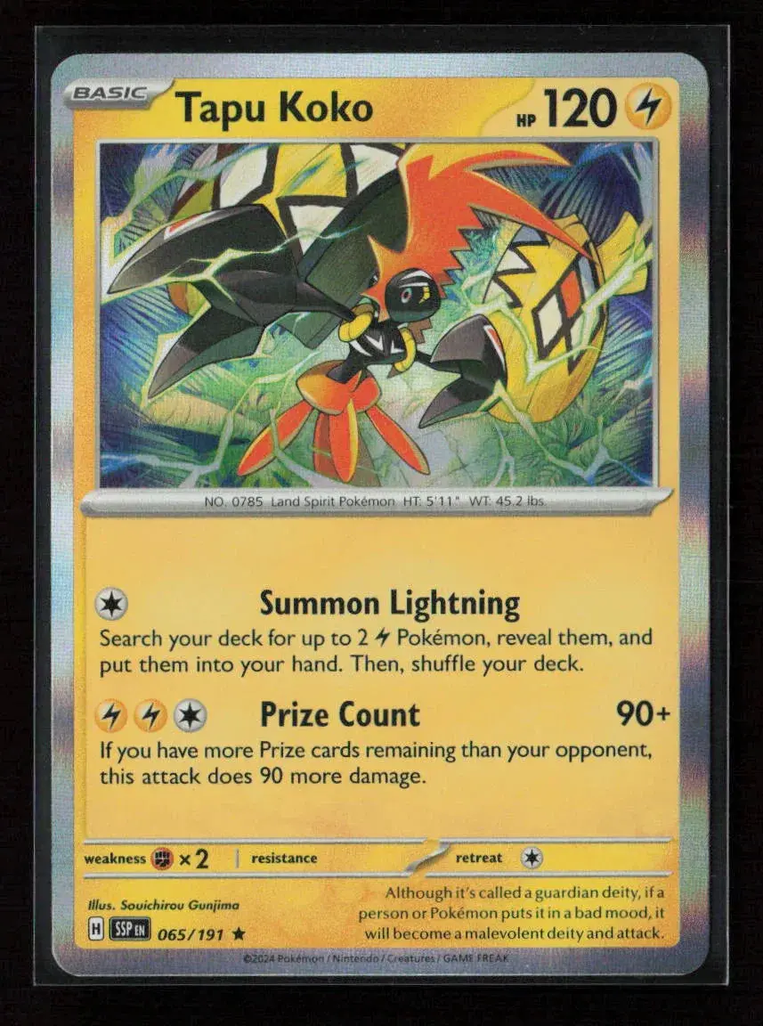 Tapu Koko Promo Deck Exclusives 065/191 Nm 1