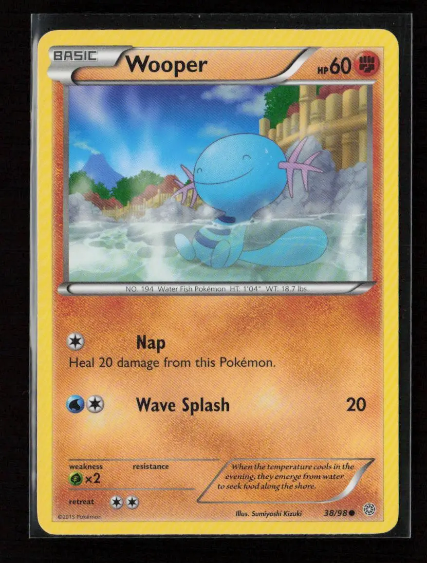 Wooper Common Xy - Ancient Origins 38/98 Mp 1